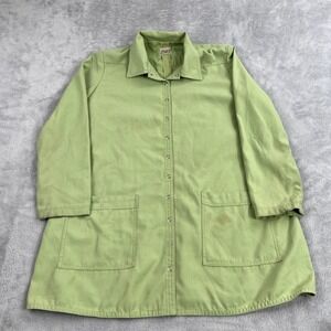 Neiman Marcus Vtg 70's Safari Snap Shirt Jacket XL Green Mens Gorpcore Field